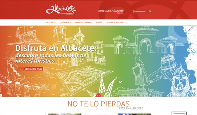 Portal web de turismo para la Diputación de Albacete