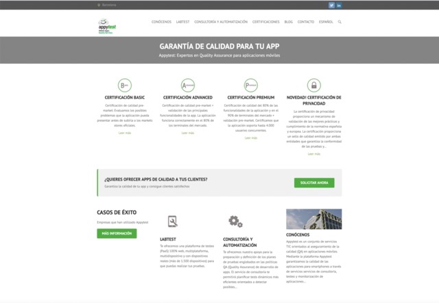 Proyecto web para appytest.com
