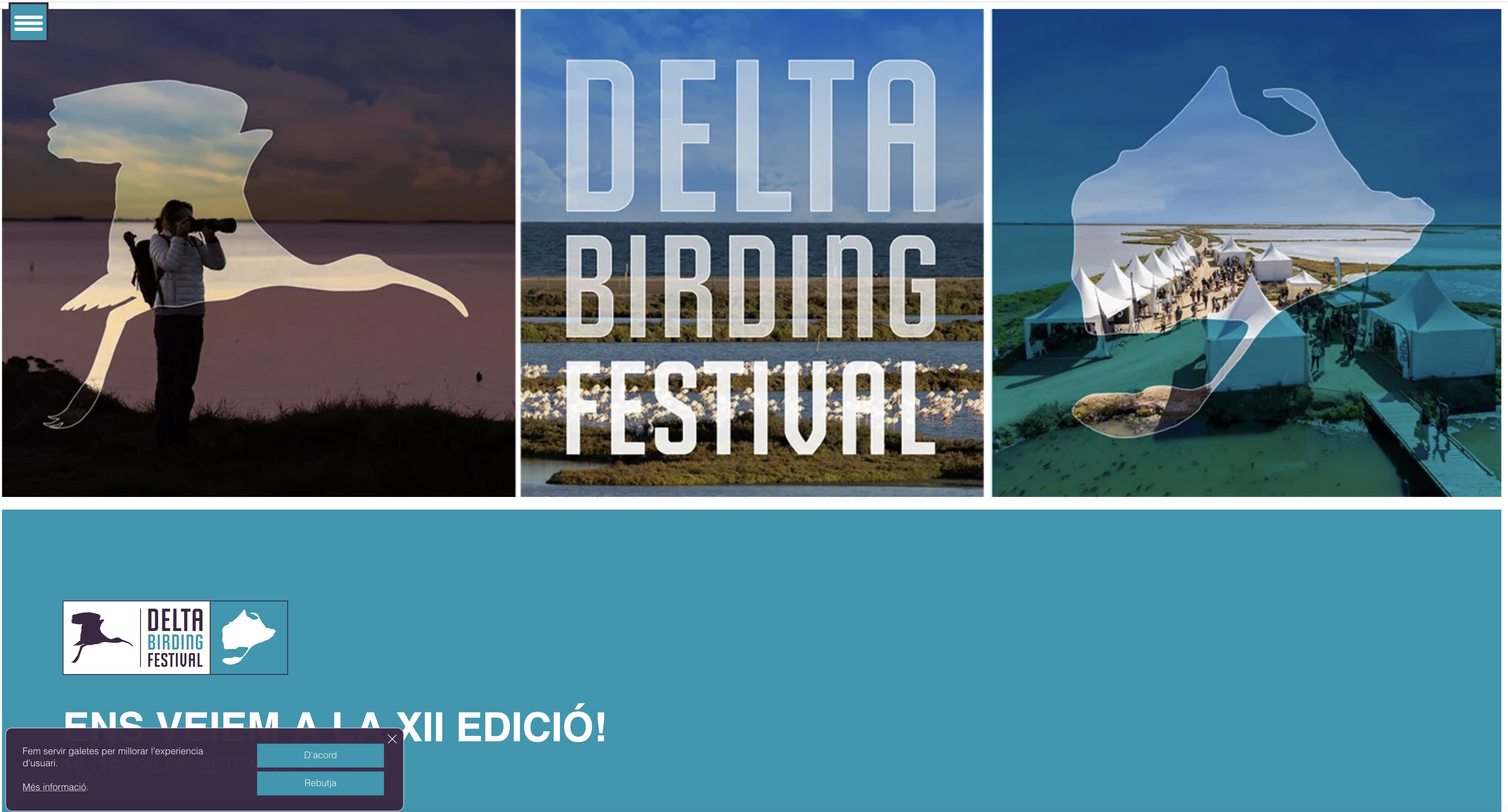 Sitio WordPress mobile first para uno de los festivales ornitológicos más importantes de Europa - Desarrollo web mobile first para el Delta Birding Festival