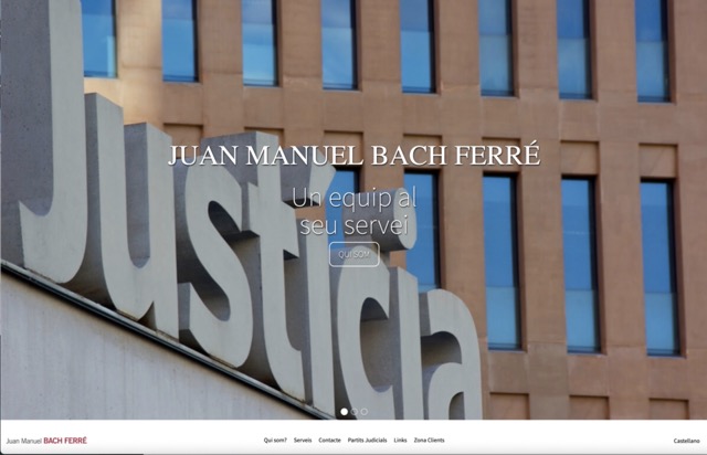 Sitio web corporativo para despacho de procuradores