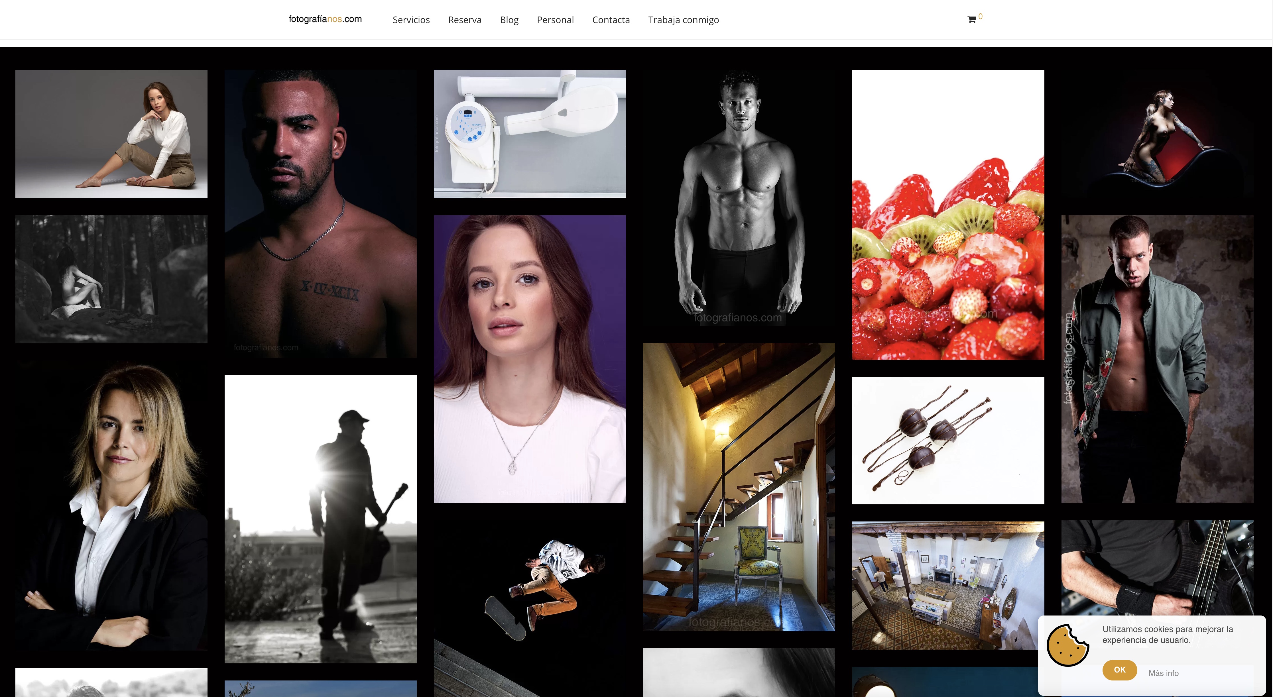 Proyecto web en WordPress y WooCommerce para un fotógrafo profesional en Barcelona - Portafolio profesional de Fotografíanos.com