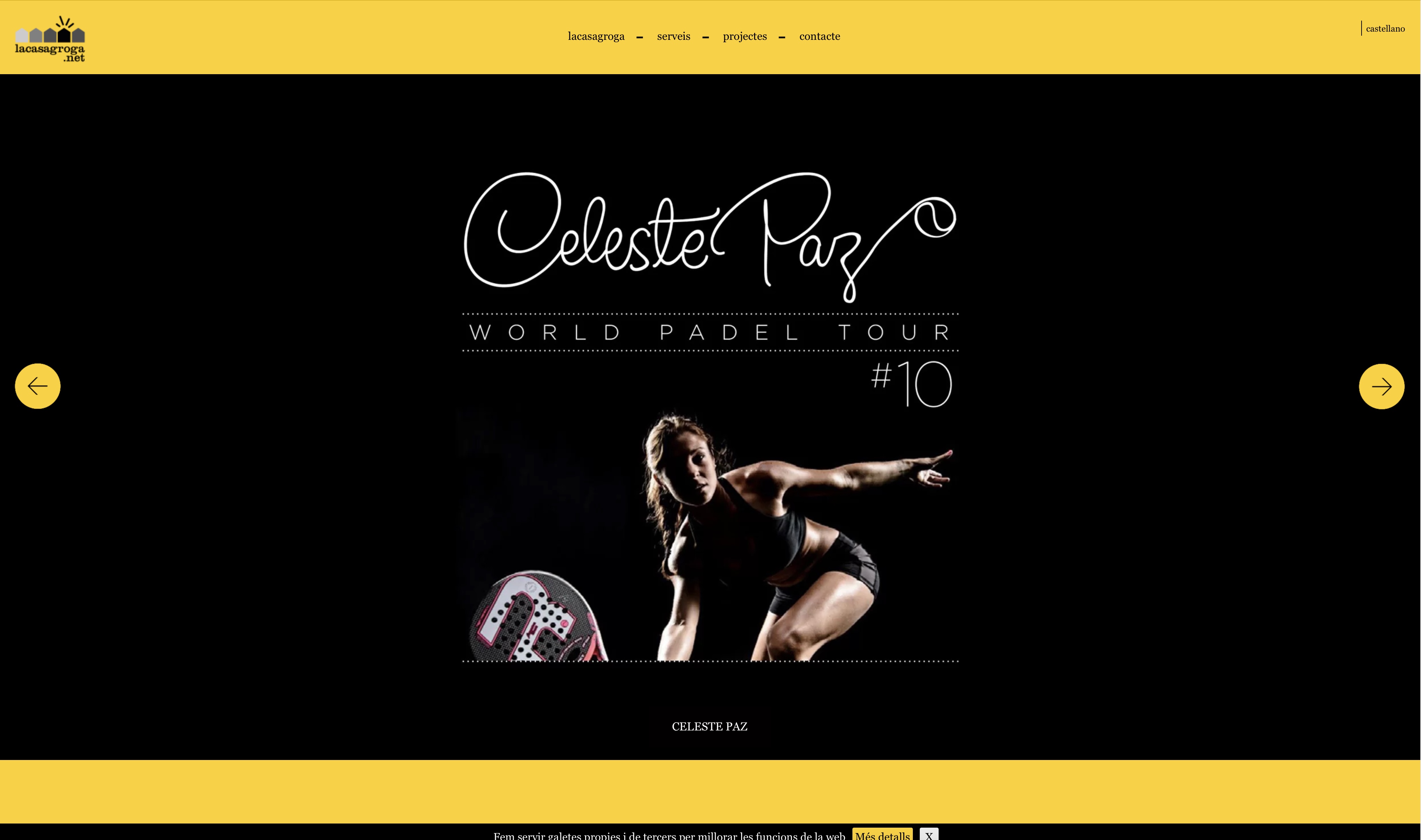 Portafolio web de un estudio de diseño gráfico desarrollado en WordPress desde cero completamente a medida - Portafolio de Lacasagroga.net