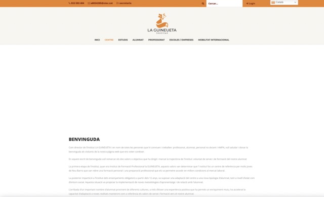 Desarrollo de un portal Wordpress para un instituto