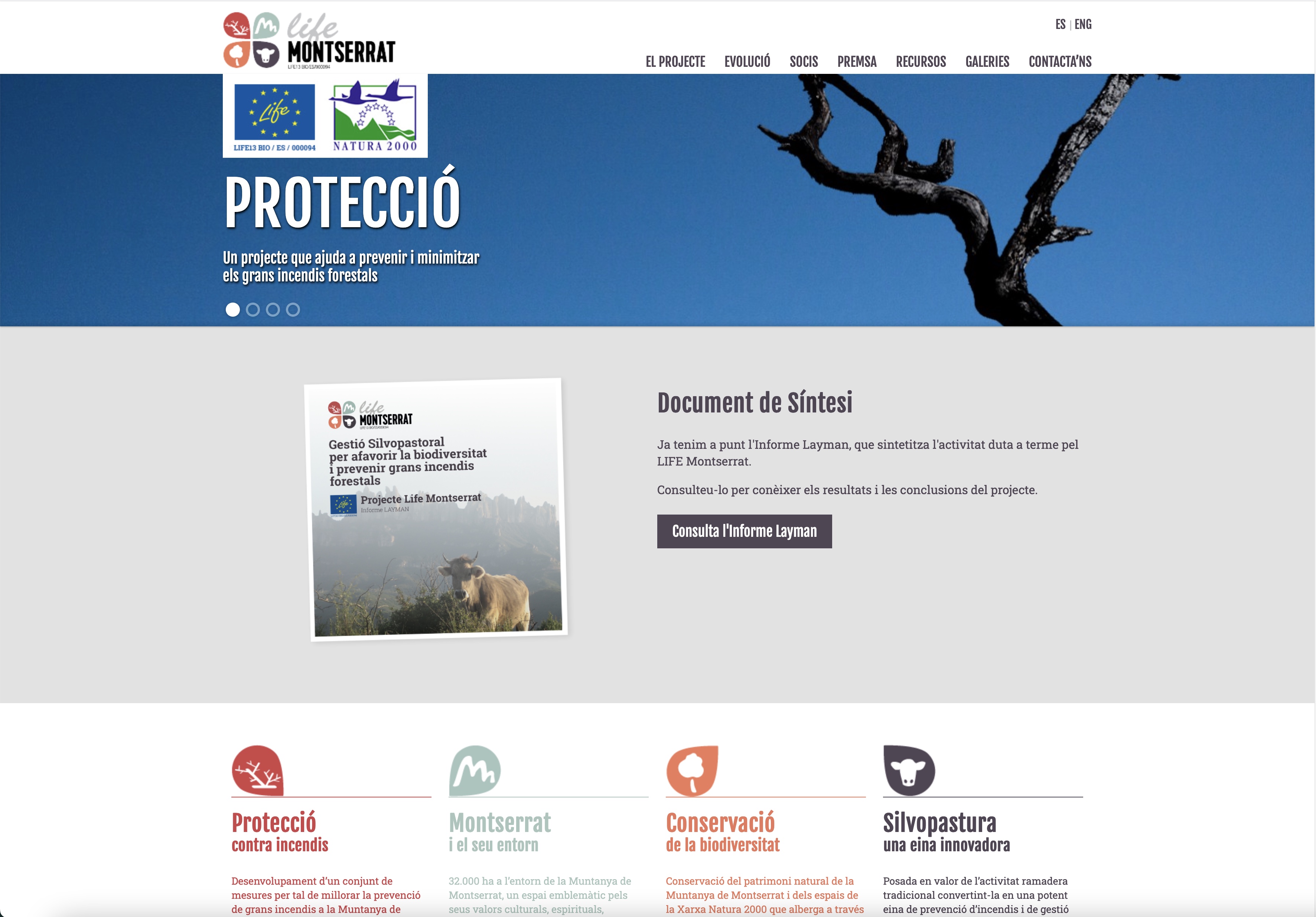 Un proyecto de conservación - Life Montserrat