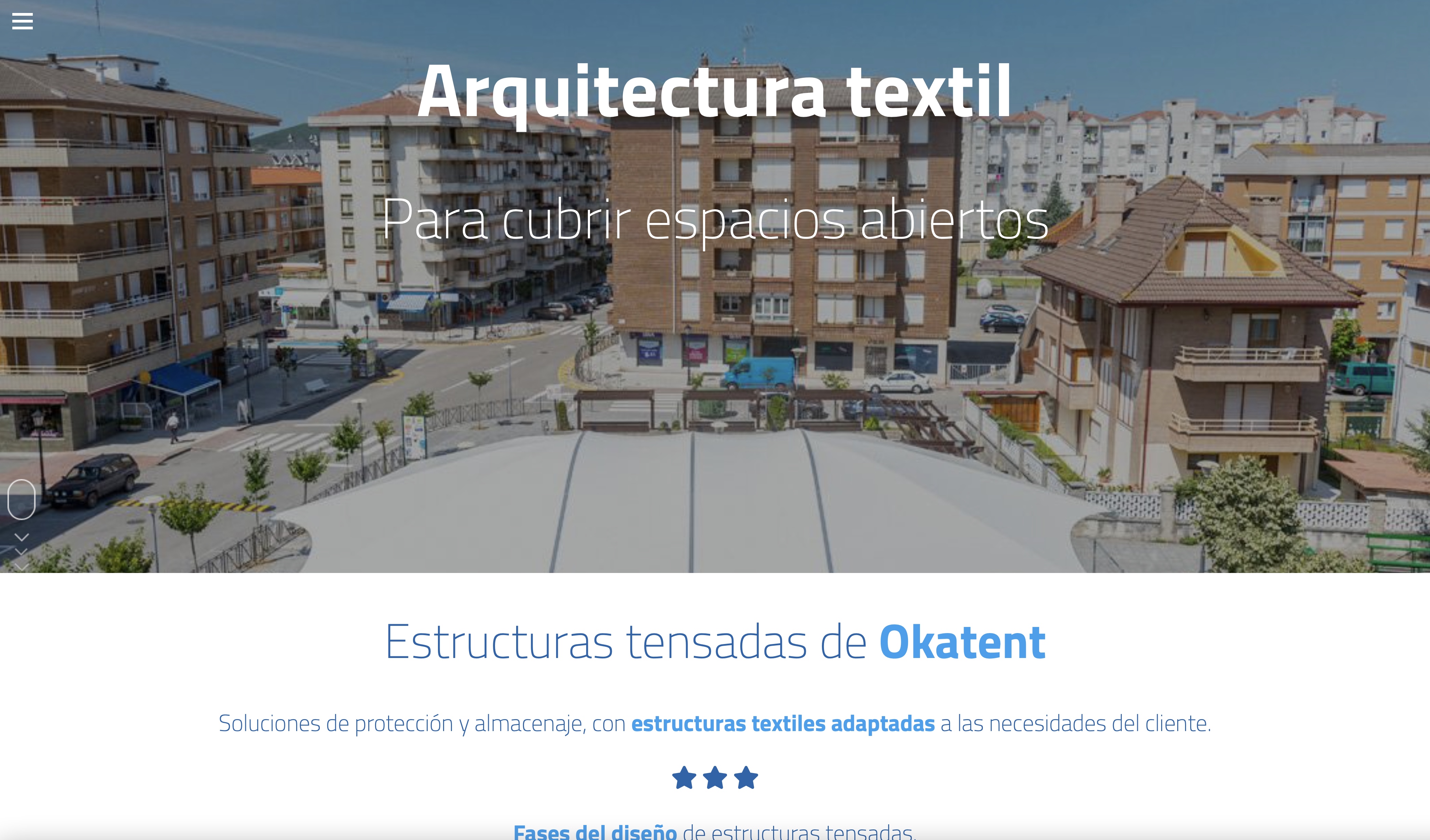 Intento de plataforma de captación B2B no lanzada por quedar incompleta y por la llegada de la COVID‑19 - Versión web 2019 de Okatent mobile first