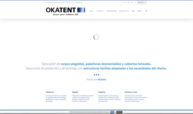 Sitio web para Okatent SL