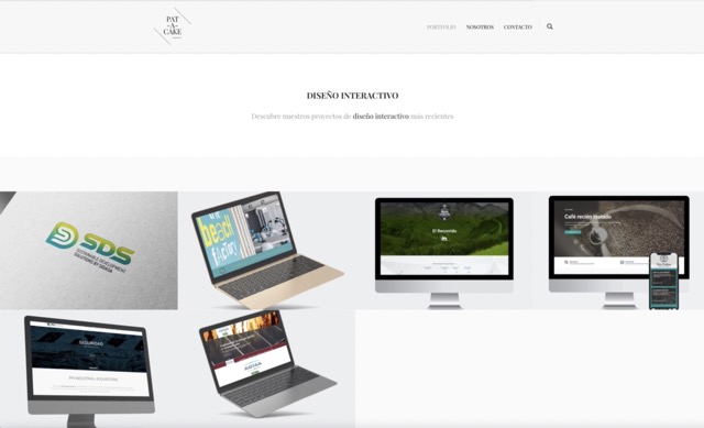 Desarrollo web para agencia de diseño gráfico Patacake