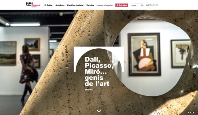 Portal web para el Poble Espanyol de Barcelona