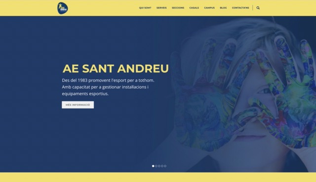 Proyecto web para la Associació Esportiva Dte IX Sant Andreu