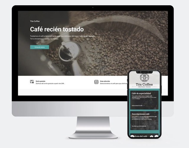Desarrollo web para la marca de Café Tita Coffee